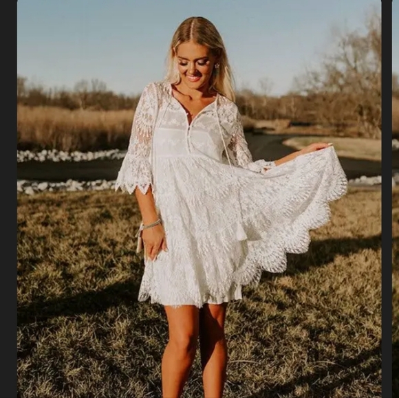 Impressions, white, 1x lace dress - Picture 4 of 12